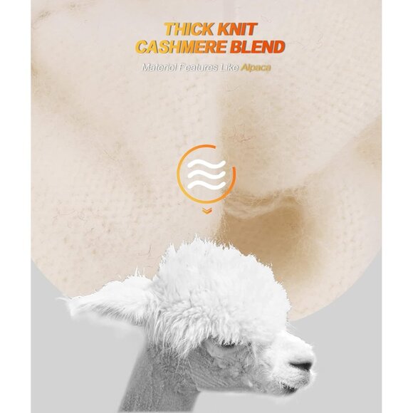 🆕 Women Cream Stretch Thermal Magic Gloves Warm Winter Knitted Fleece Texting - Picture 4 of 6